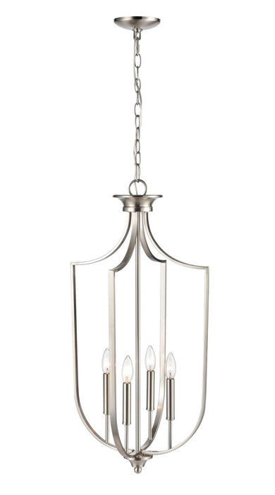 Millennium 9837-BN Four Light Pendant, Brushed Nickel