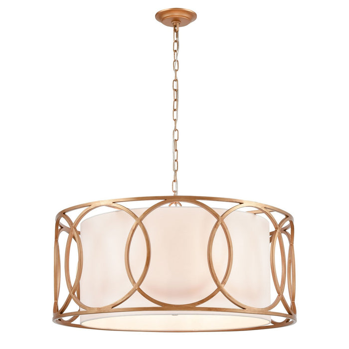 ELK Home 33426/6 Six Light Chandelier, Matte Gold