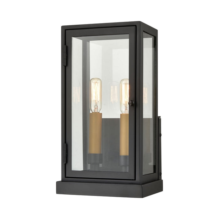 ELK Home 45501/2 Two Light Outdoor Wall Sconce, Matte Black