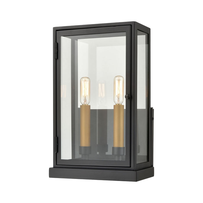 ELK Home 45502/2 Two Light Outdoor Wall Sconce, Matte Black