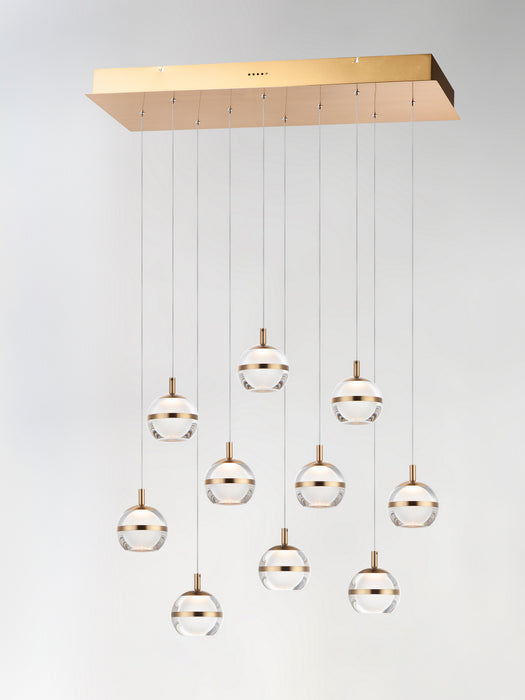 ET2 E24599-93NAB LED Pendant, Natural Aged Brass