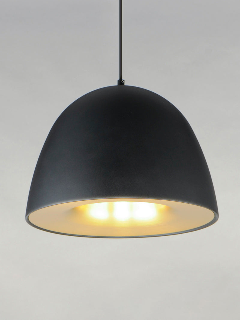 ET2 E24914-BKSBR LED Pendant, Black / Satin Brass