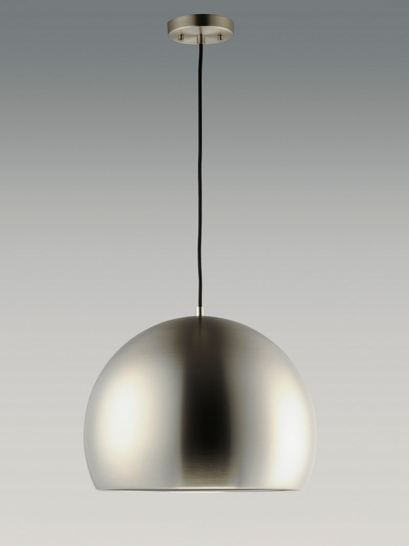 ET2 E24926-SNBK LED Pendant, Satin Nickel / Black