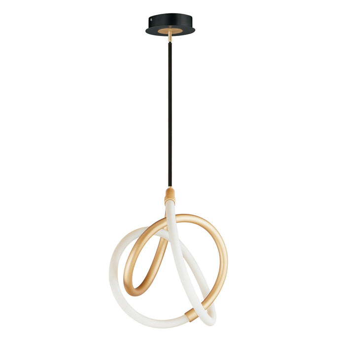 ET2 E25092-01BKGLD LED Mini Pendant, Black / Gold