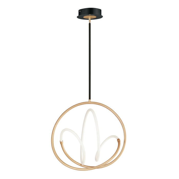 ET2 E25094-01BKGLD LED Pendant, Black / Gold