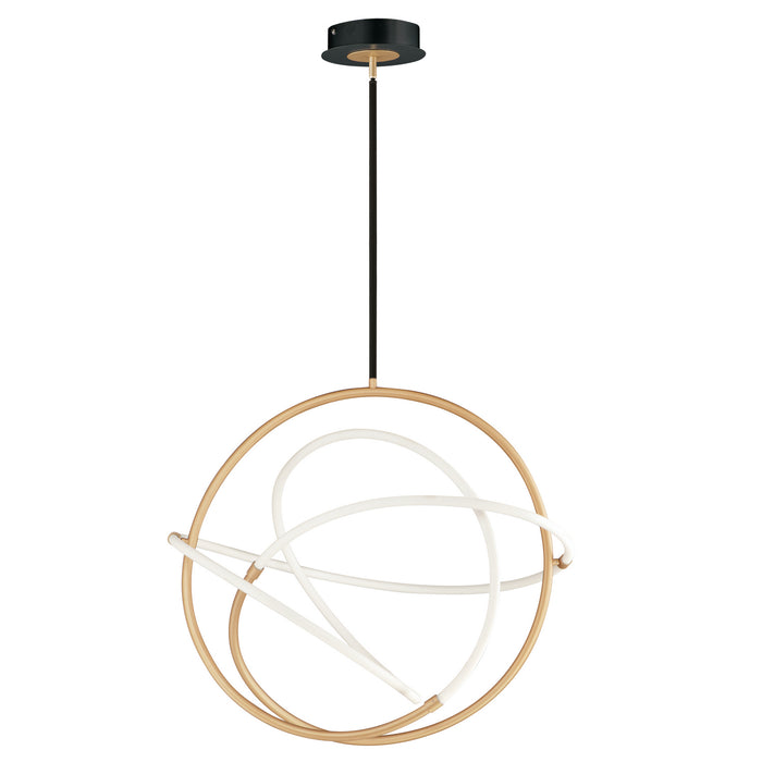 ET2 E25096-01BKGLD LED Pendant, Black / Gold