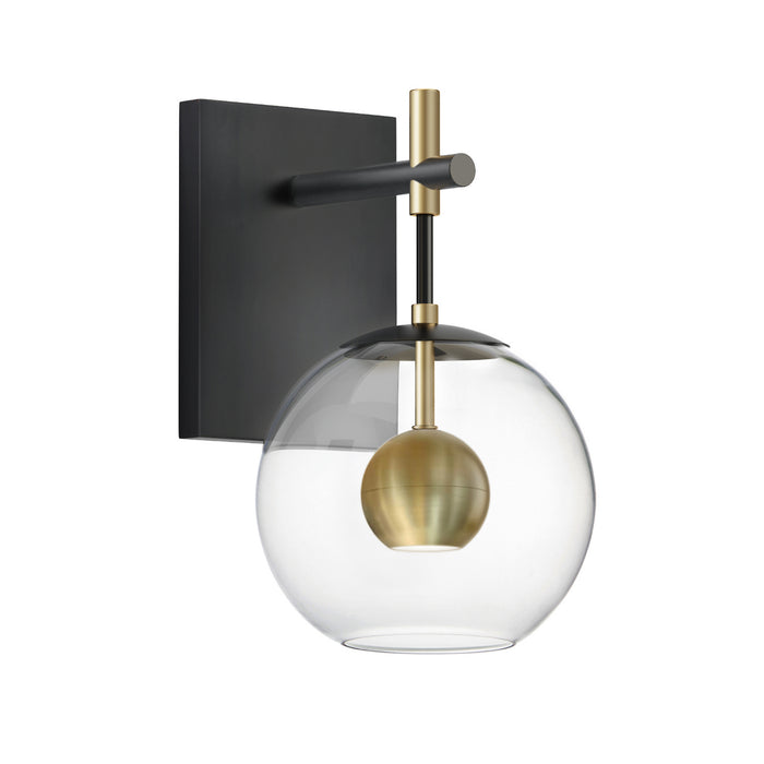 ET2 E25151-BKNAB LED Wall Sconce, Black / Natural Aged Brass