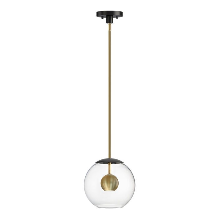 ET2 E25154-BKNAB LED Pendant, Black / Natural Aged Brass