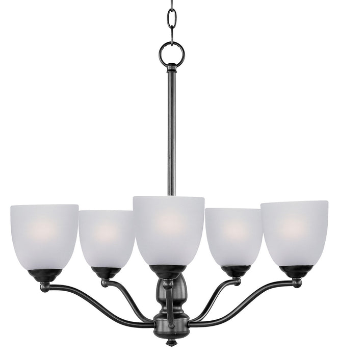 Maxim 10065FTBK Five Light Chandelier, Black