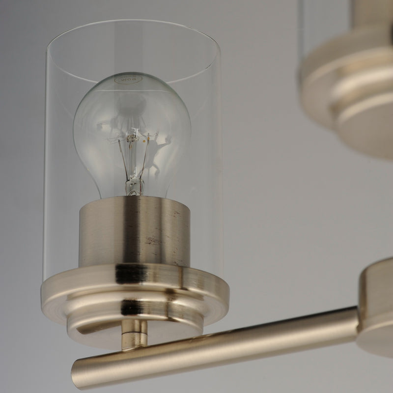Maxim 10203CLSN Three Light Chandelier, Satin Nickel