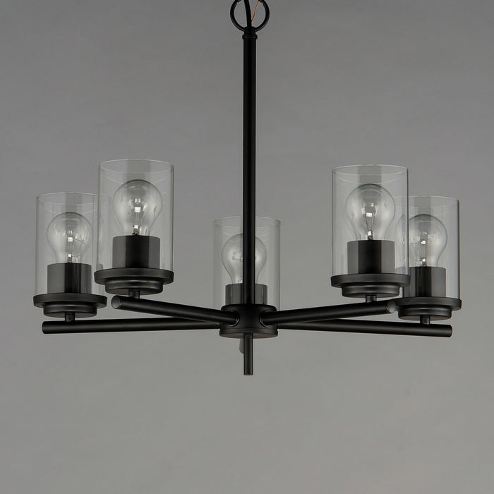 Maxim 10205CLBK Five Light Chandelier, Black