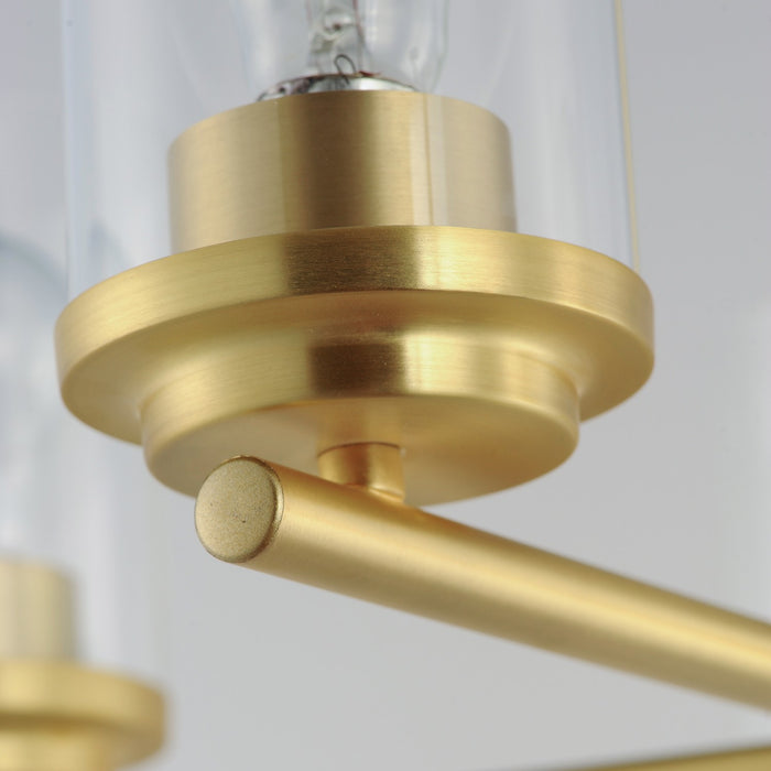 Maxim 10205CLSBR Five Light Chandelier, Satin Brass