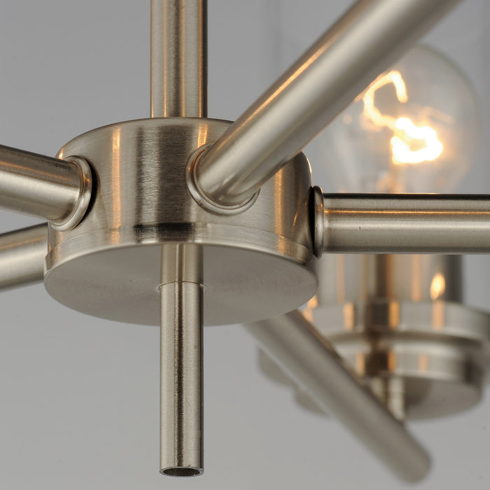 Maxim 10205CLSN Five Light Chandelier, Satin Nickel