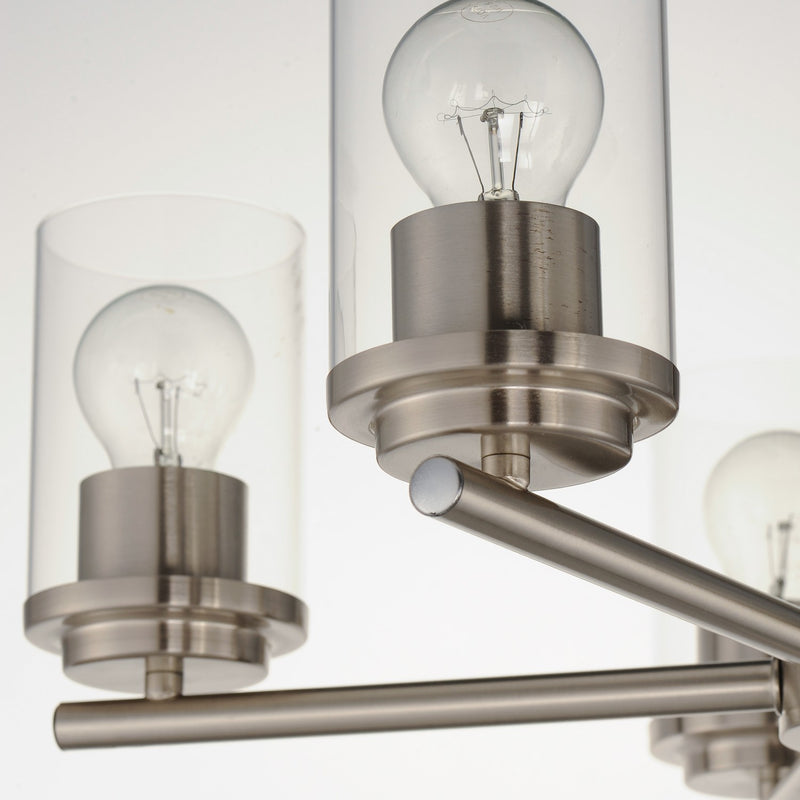 Maxim 10205CLSN Five Light Chandelier, Satin Nickel