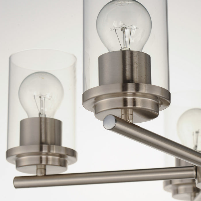 Maxim 10205CLSN Five Light Chandelier, Satin Nickel
