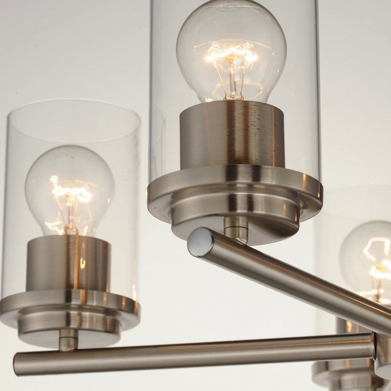 Maxim 10205CLSN Five Light Chandelier, Satin Nickel