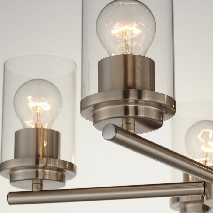 Maxim 10205CLSN Five Light Chandelier, Satin Nickel