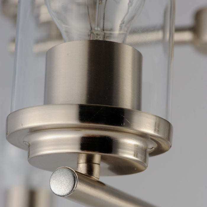 Maxim 10206CLSN Nine Light Chandelier, Satin Nickel