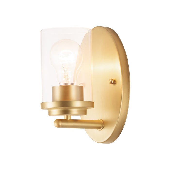 Maxim 10211CLSBR One Light Wall Sconce, Satin Brass