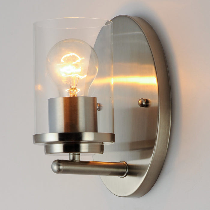 Maxim 10211CLSN One Light Wall Sconce, Satin Nickel