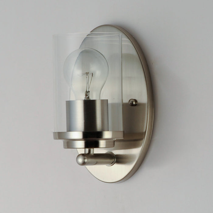 Maxim 10211CLSN One Light Wall Sconce, Satin Nickel