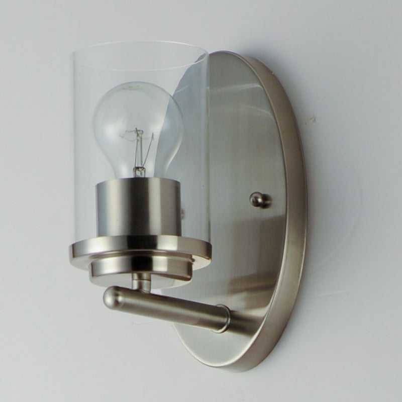 Maxim 10211CLSN One Light Wall Sconce, Satin Nickel