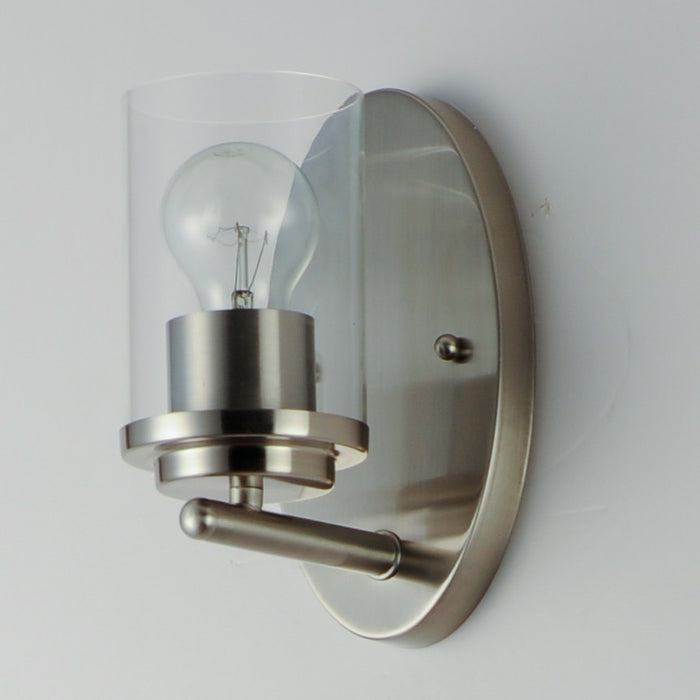 Maxim 10211CLSN One Light Wall Sconce, Satin Nickel