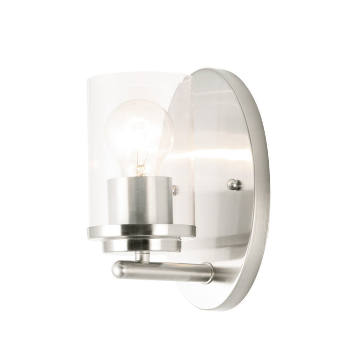 Maxim 10211CLSN One Light Wall Sconce, Satin Nickel