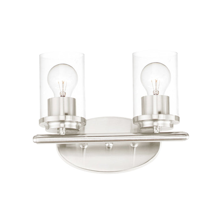 Maxim 10212CLSN Two Light Bath Vanity, Satin Nickel