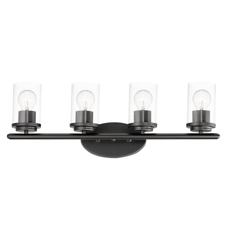 Maxim 10214CLBK Four Light Bath Vanity, Black