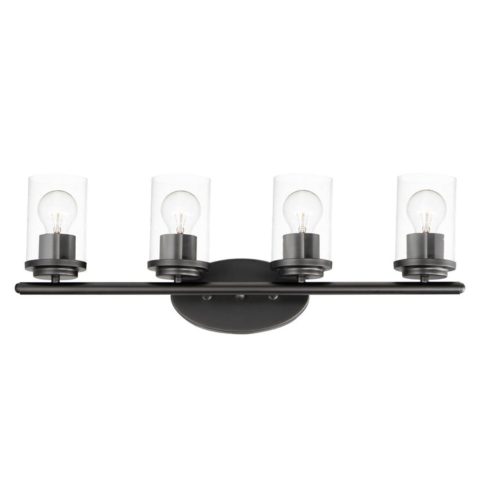 Maxim 10214CLBK Four Light Bath Vanity, Black
