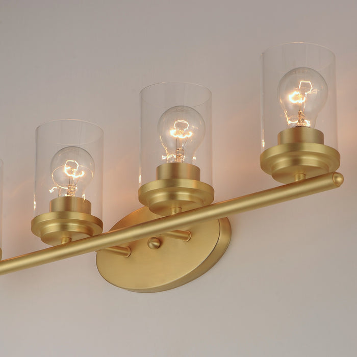 Maxim 10214CLSBR Four Light Bath Vanity, Satin Brass