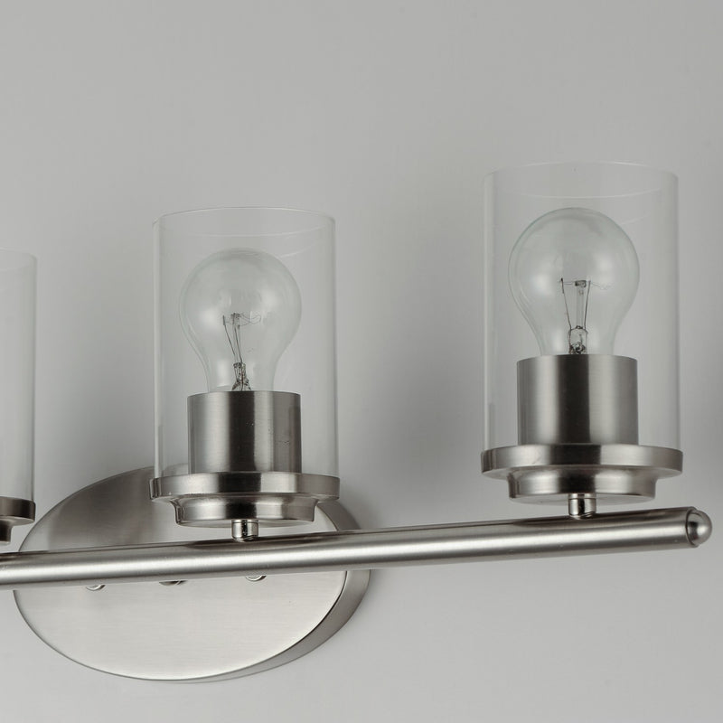 Maxim 10214CLSN Four Light Bath Vanity, Satin Nickel