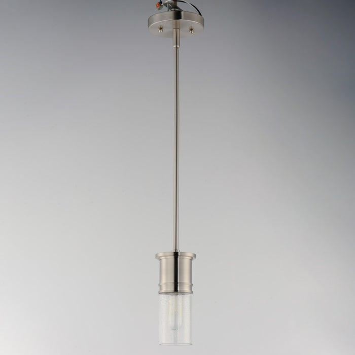 Maxim 10362CDSN One Light Mini Pendant, Satin Nickel