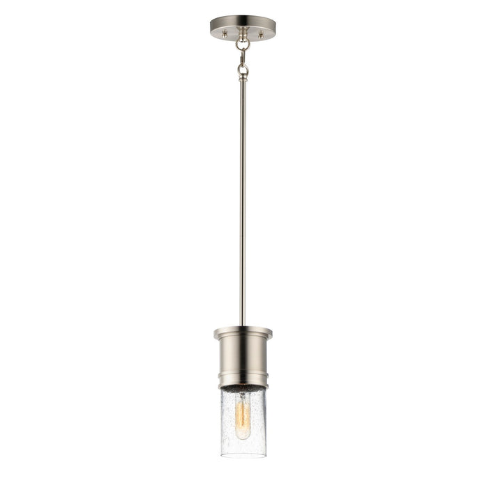 Maxim 10362CDSN One Light Mini Pendant, Satin Nickel