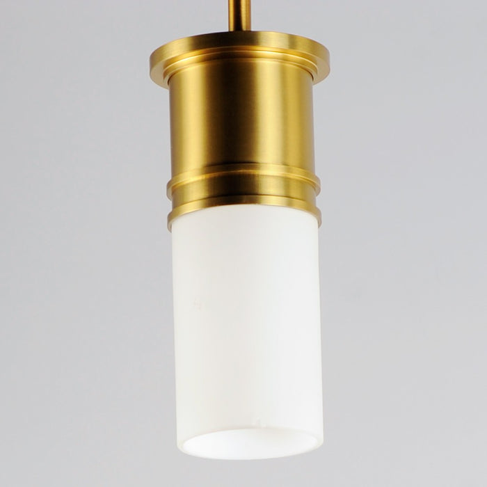 Maxim 10362SWSBR One Light Mini Pendant, Satin Brass