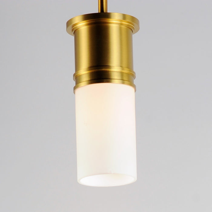 Maxim 10362SWSBR One Light Mini Pendant, Satin Brass