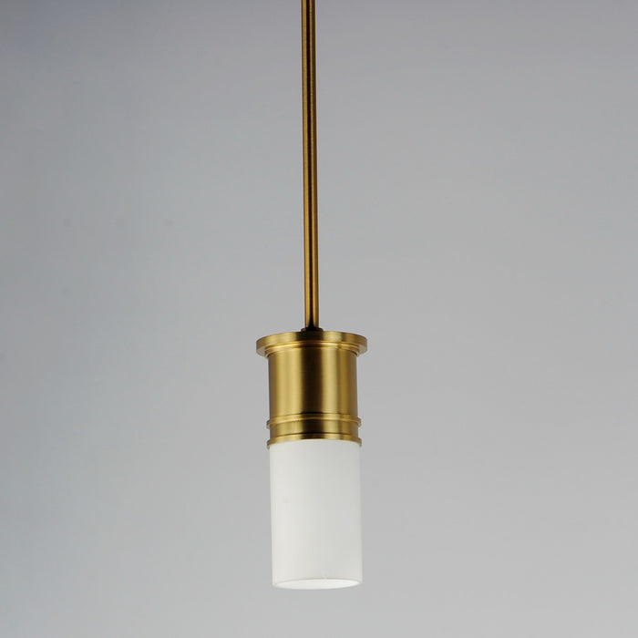 Maxim 10362SWSBR One Light Mini Pendant, Satin Brass