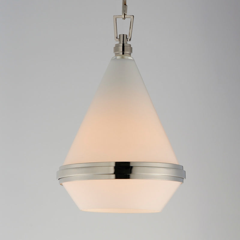 Maxim 10372WTPN One Light Mini Pendant, Polished Nickel