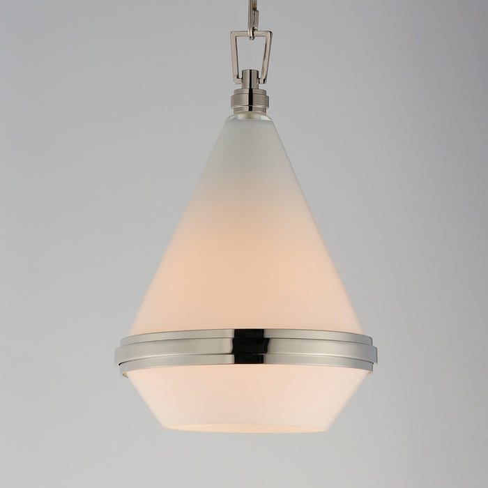 Maxim 10372WTPN One Light Mini Pendant, Polished Nickel