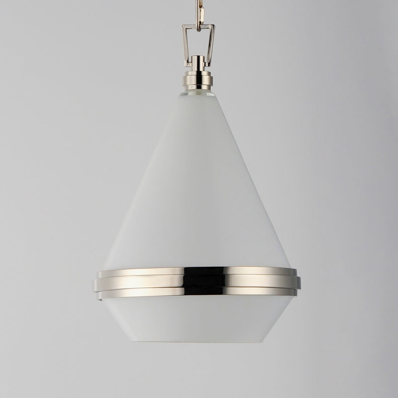 Maxim 10372WTPN One Light Mini Pendant, Polished Nickel