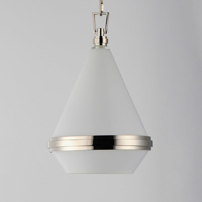 Maxim 10372WTPN One Light Mini Pendant, Polished Nickel