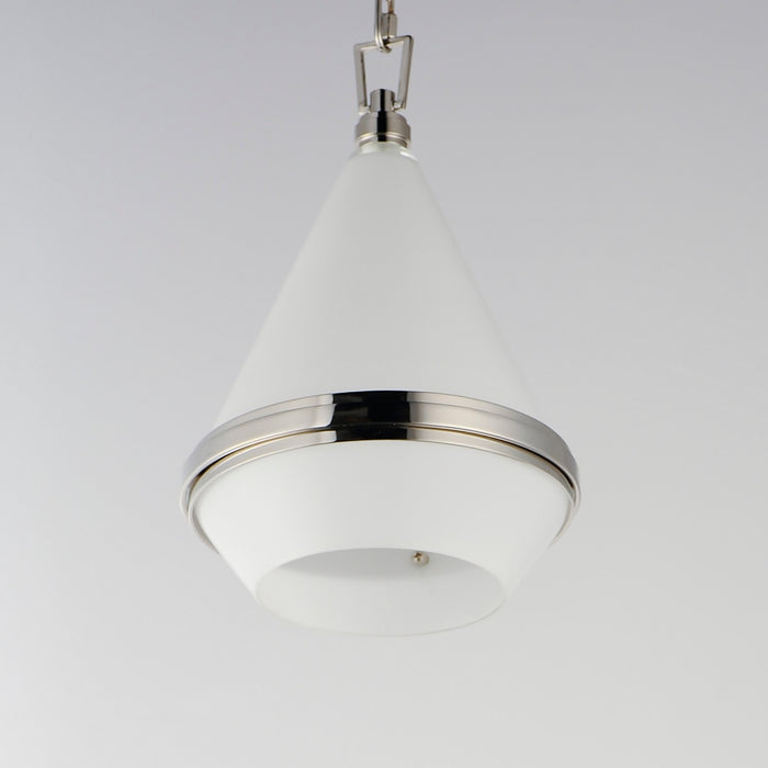 Maxim 10372WTPN One Light Mini Pendant, Polished Nickel