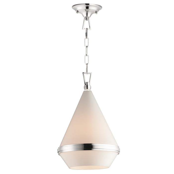 Maxim 10374WTPN One Light Pendant, Polished Nickel