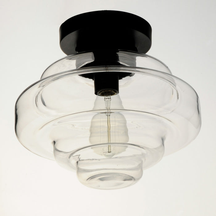 Maxim 11120CLBK One Light Flush Mount, Black