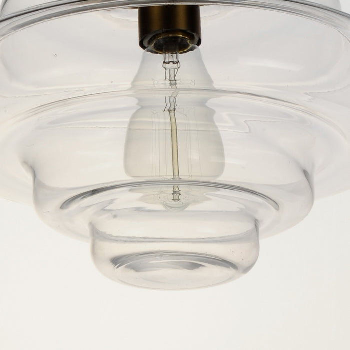 Maxim 11120CLSBR One Light Flush Mount, Satin Brass
