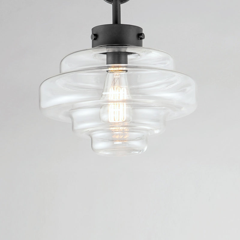 Maxim 11122CLBK One Light Pendant, Black