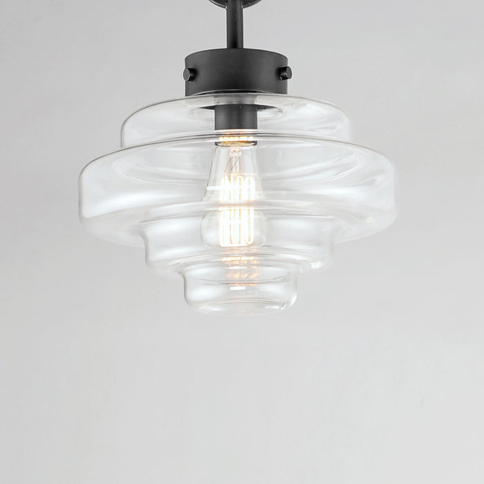 Maxim 11122CLBK One Light Pendant, Black
