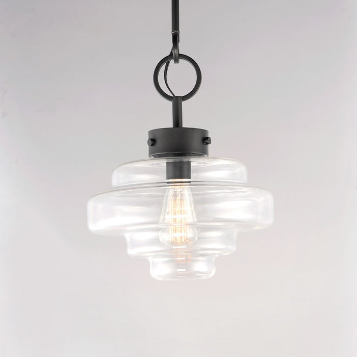 Maxim 11122CLBK One Light Pendant, Black