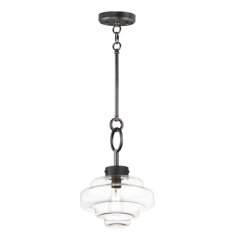 Maxim 11122CLBK One Light Pendant, Black
